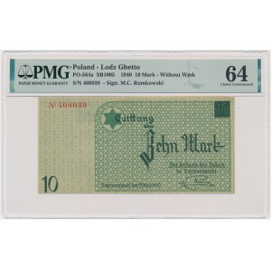 10 Mark 1940 - no. 1 without watermark - PMG 64