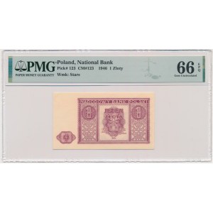 1 złoty 1946 - PMG 66 EPQ