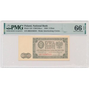 2 złote 1948 - BR - PMG 66 EPQ