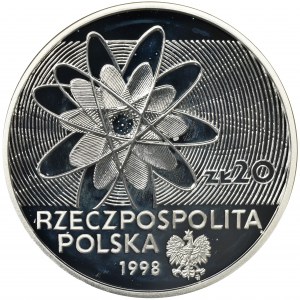 20 złotych 1998 100-lecie odkrycia Polonu i Radu