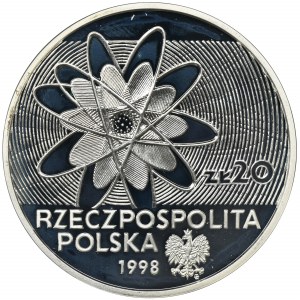 20 złotych 1998 100-lecie odkrycia Polonu i Radu