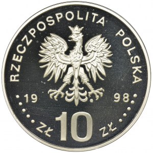 10 złotych 1998 Zygmunt III Waza - półpostać