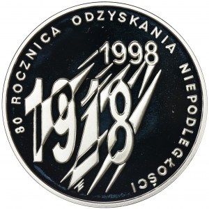 10 złotych 1998 80. rocznica odzyskania niepodległości