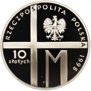 10 złotych 1998 20-lecie pontyfikatu Jana Pawła II