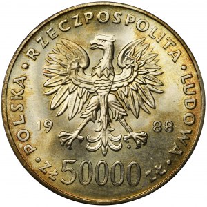 50.000 złotych 1988 Piłsudski - PIĘKNE