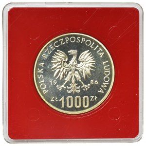 PRÓBA, 1.000 złotych 1986 Narodowy czyn pomocy szkole