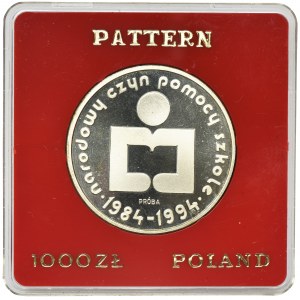 PRÓBA, 1.000 złotych 1986 Narodowy czyn pomocy szkole