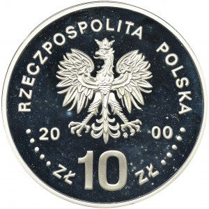 10 złotych 2000 Jan II Kazimierz - półpostać