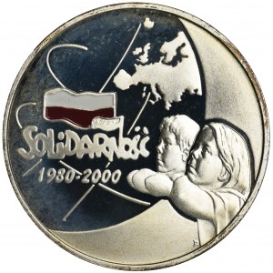 10 złotych 2000 20-lecie NSZZ Solidarność