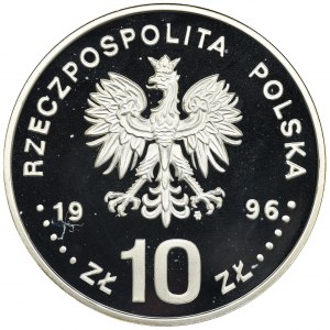 10 złotych 1996 Zygmunt II August - popiersie