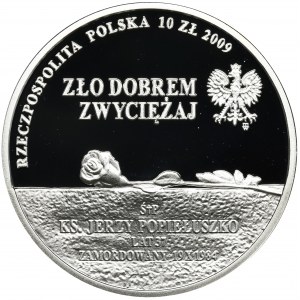 10 złotych 2009 25. Rocznica śmierci ks. Jerzego Popiełuszki