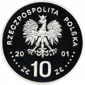 10 złotych 2001 Jan III Sobieski - popiersie