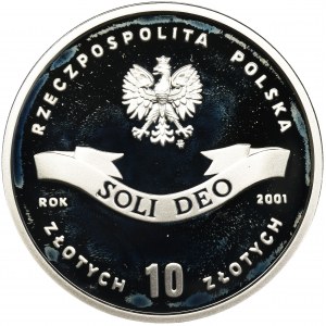 10 złotych 2001 ks.kardynał Stefan Wyszyński