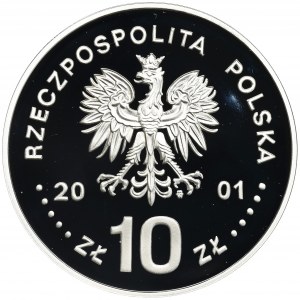 10 złotych 2001 Jan III Sobieski - popiersie