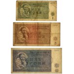 Lot, Czechoslovakia (Theresienstadt Ghetto), 1-10 Kronen 1943 (3 pcs.)