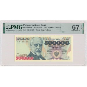 500.000 złotych 1993 - E - PMG 67 EPQ