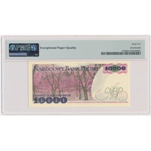 10.000 złotych 1988 - W - PMG 65 EPQ - pierwsza seria rocznika