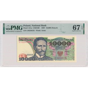 10.000 złotych 1987 - U - PMG 67 EPQ