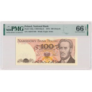 100 złotych 1975 - A - PMG 66 EPQ - POSZUKIWANA