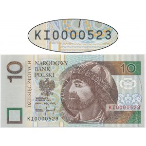 10 złotych 1994 - KI 00000523 - niski numer