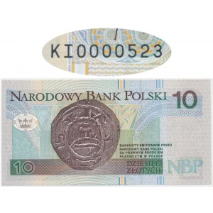 10 złotych 1994 - KI 00000523 - niski numer