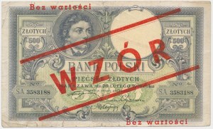 500 złotych 1919 - WZÓR -