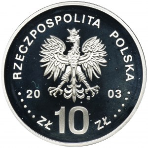 10 złotych 2003 Stanisław Leszczyński - półpostać