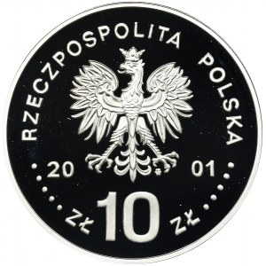 10 złotych 2001 Jan III Sobieski - popiersie