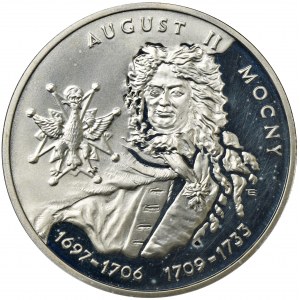 10 złotych 2002 August II Mocny - popiersie