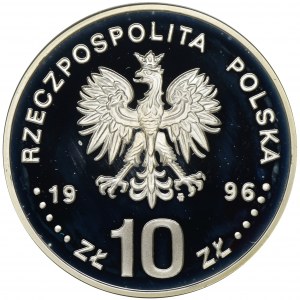 10 złotych 1996 Zygmunt II August, Półpostać - RZADKIE