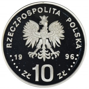 10 złotych 1996 Zygmunt II August, Półpostać - RZADKIE