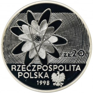 20 złotych 1998 100-lecie odkrycia Polonu i Radu