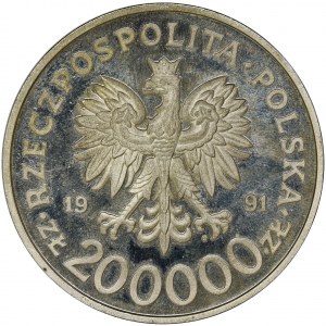 200.000 złotych 1991 200. rocznica Konstytucji 3 Maja 1791-1991