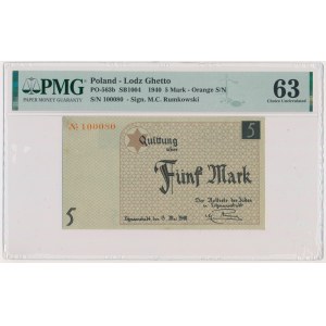 5 Mark 1940 - orange serial number - PMG 63