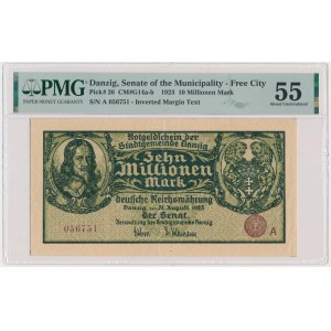 Danzig, 10 milion Mark 1923 - A - PMG 55
