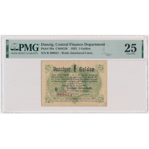 Danzig, 1 Gulden 1923 October - PMG 25 - RARE