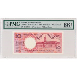 10 złotych 1990 - B - PMG 66 EPQ
