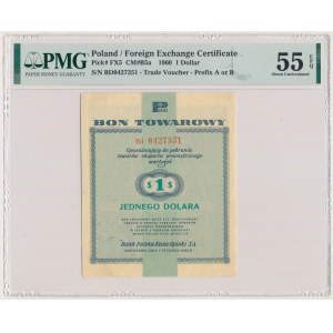 Pewex, 1 dolar 1960 - Bd - bez klauzuli - PMG 55 EPQ