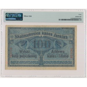 Posen, 100 Rubles 1916 - 6 digit series - PMG 40