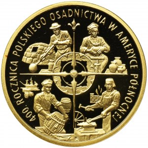 100 złotych 2008 400. Rocznica osadnictwa w Ameryce Północnej