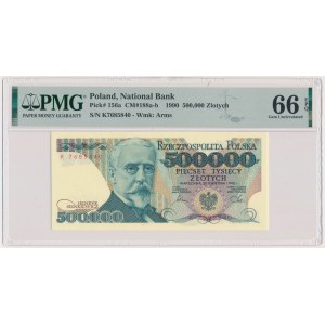 500.000 złotych 1990 - K - PMG 66 EPQ