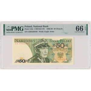 50 złotych 1988 - GB - PMG 66 EPQ - pierwsza seria rocznika