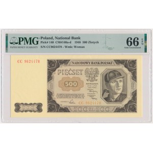 500 złotych 1948 - CC - PMG 66 EPQ