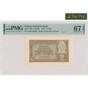 2 złote 1941 - AG - PMG 67 EPQ