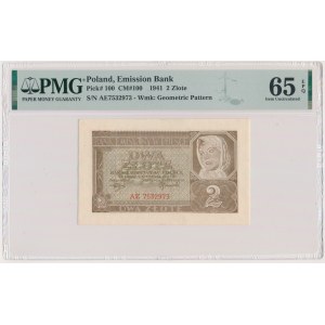 2 złote 1941 - AE - PMG 65 EPQ