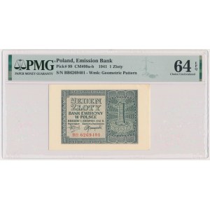 1 złoty 1941 - BB - PMG 64 EPQ