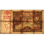 100 złotych 1934(9) - przedruk okupacyjny - Ser.BE. - PMG 15