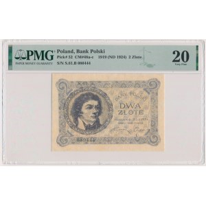 2 złote 1919 - S.61.B - PMG 20