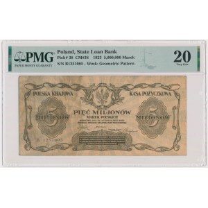 5 milionów marek 1923 - B - PMG 20