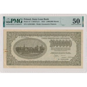 1 milion marek 1923 - A - PMG 50 - ładny